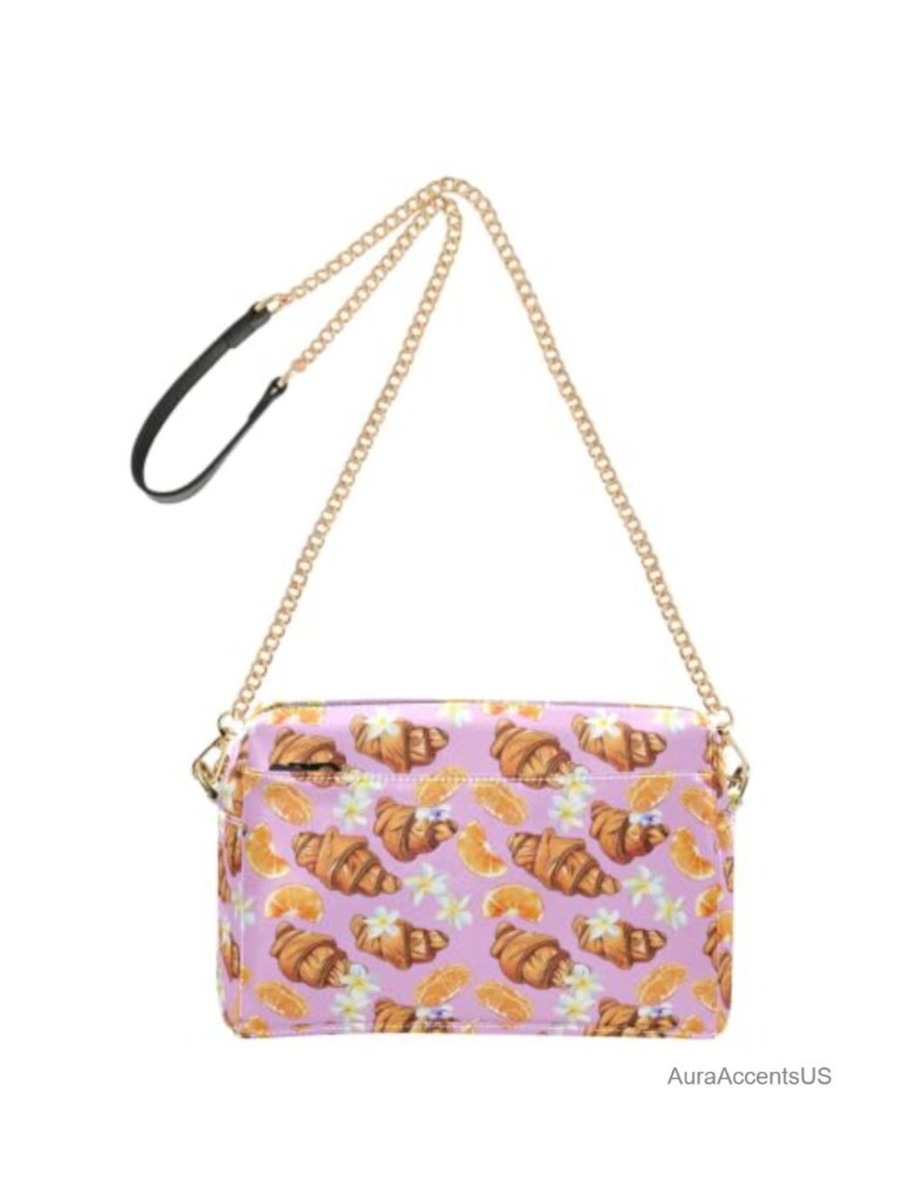 PU Leather Crossbody Shoulder Bag Women Fashion Satchel Chain Purse Print